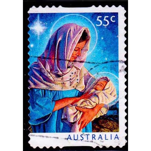 Australia 2011 Christmas 55c Used P&S Stamp.