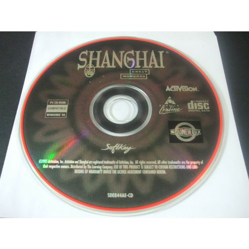 Shanghai Great Moments (PC, 1995) - Disc Only!!!