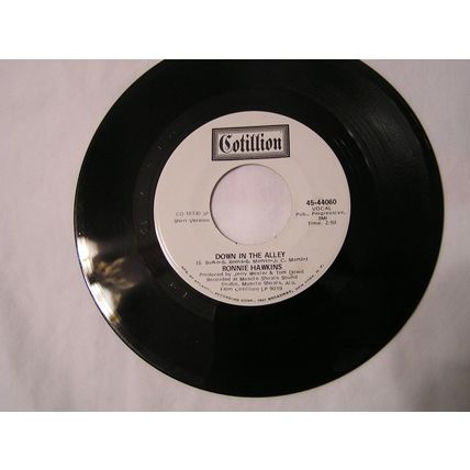 Ronnie Hawkins Promo 45-DOWN IN THE ALLEY LONG/SHORT