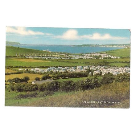 WEYMOUTH BAY from PRESTON, DORSET unused vintage postcard by J. Salmon =