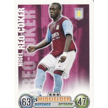 Match Attax 2007/2008 Nigel Reo-Coker Aston Villa