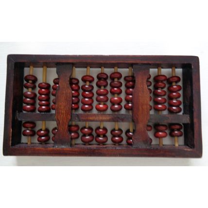 Traditional wooden abacus 23 x 12 cm with 11 rods