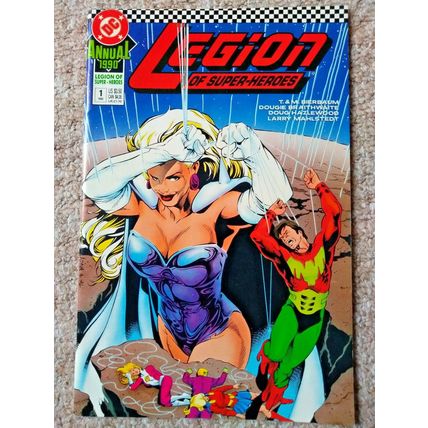 LEGION OF SUPER-HEROES ANNUAL # 1 (1990) DC COMICS (VFN Condition)