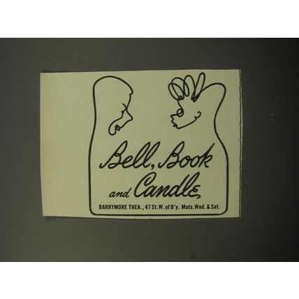 1951 Bell, Book and Candle Play Advertisement