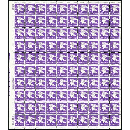 Eagle B Rate Sheet of One Hundred 15 Cent Postage Stamps Scott 1818