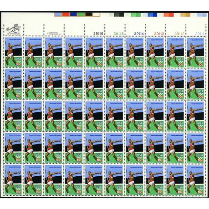 Olympics Decathlon Sheet of Fifty 10 Cent Postage Stamps Scott 1790