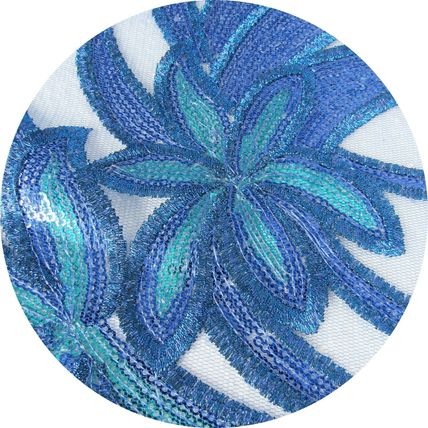Flowers Large Sequin 38cm x 28cm Trimming sew on Appliques Trimmings motif P614