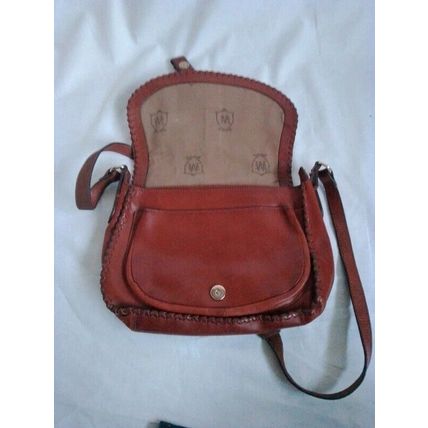 Massimo Dutti Brown Leather Cross Body Shoulder Womens Handbag