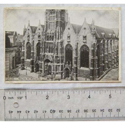 vintage postcard Lille, France, Eglise St Maurice