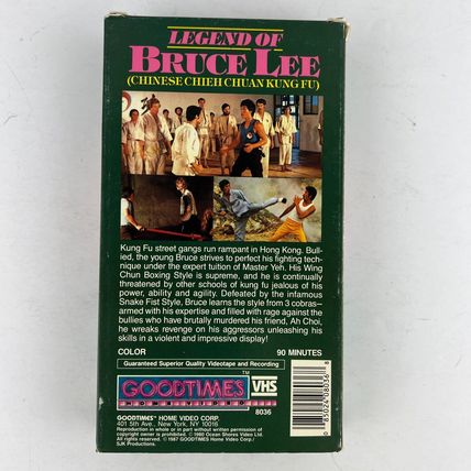Legend of Bruce Lee VHS Video Tape (Chinese Chieh Chuan Kung Fu) Martial Arts