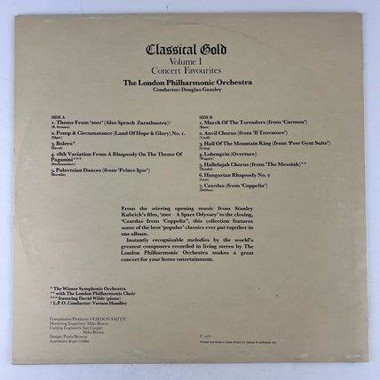 London Philharmonic Orchestra – Classical Gold Volume I Concert Favourites Vinyl