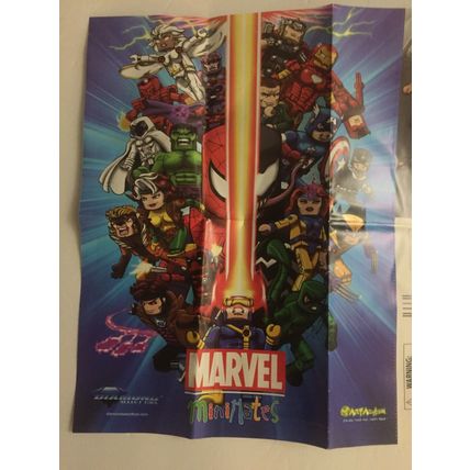 Marvel Minimates Mini 11x8 Mini Poster, Figure Guide & Mini Comic