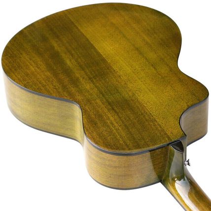 41 Inch Green Color Orange Color Acoustic Guitar High Gloss Cutway 6 String
