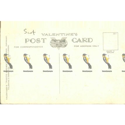 Princes Street, Edinburgh, Scotland, Valentines Photo Brown Postcard 1938