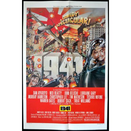 1941 1979 Steven Spielberg, John Belushi, Christopher Lee US 1-SHEET POSTER