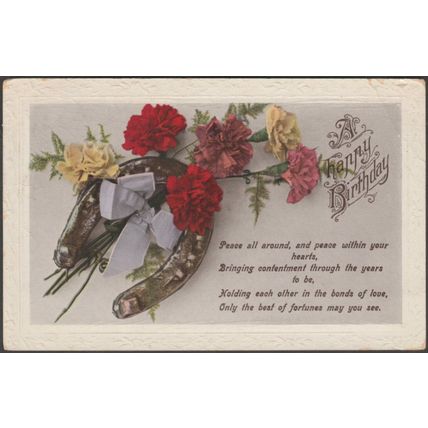 A Happy Birthday, 1920 - Postcard