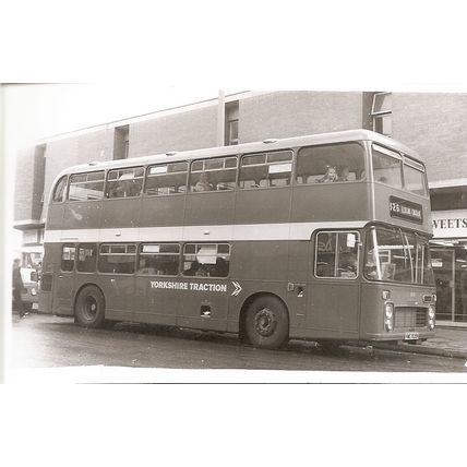 Black & White Photograph of Yorkshire Traction Co. Ltd. - HWE 828N