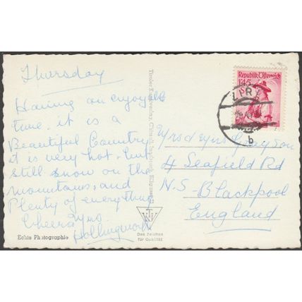 Maria Theresienstraße mit Annasäule, Innsbruck, 1957 - Tiroler Kunstverlag AK