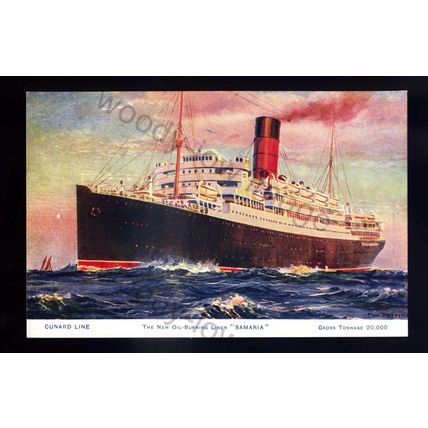 LS2574 - Cunard Liner - Samaria - Artist - Odin Rosenvinge - postcard