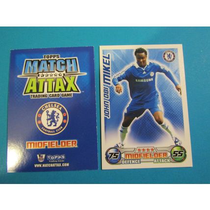 John Obi Mikel - Chelsea - Match Attax 2008/09 Football Card