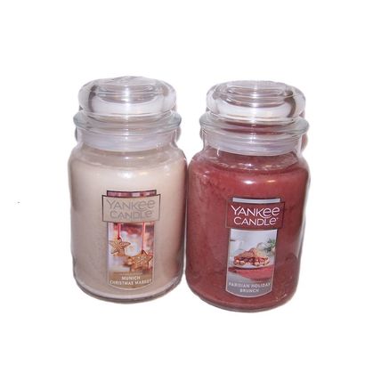 Yankee Candle Munich Christmas & Parisian Holiday Large Jar Candle Set of 2