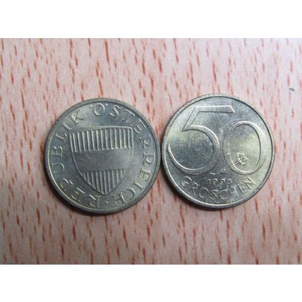 Austria 1990 50 Groschen Coin