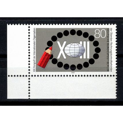 Berlin, Germany 1989, Supreme Audit Congress corner issue. Mi #843. MNH
