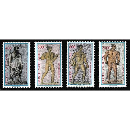 Vatican Figures from Caracal Baths floor mosaic 4v 1987 MNH SG#879-882