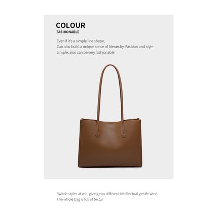 Genuine Leather Women's Shoulder Handbags Brown