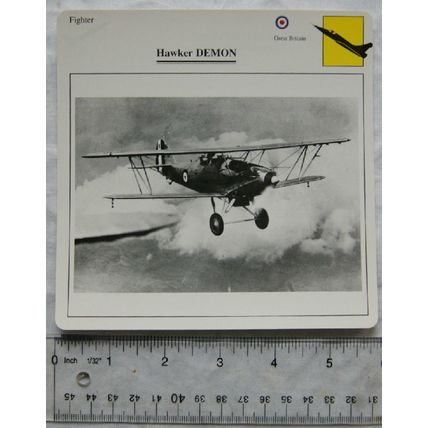 Hawker Demon - GB - Fighter - Collectors Club Card