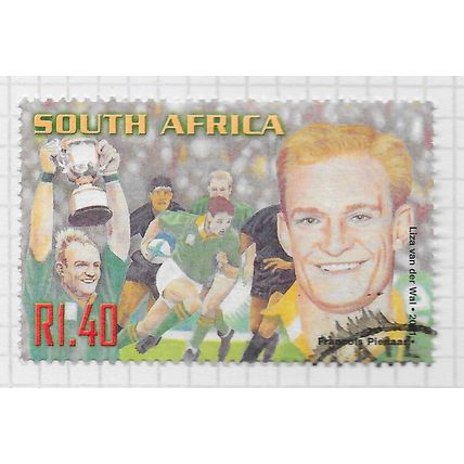 AFRICA SOUTH 2001 RUGBY HERO SPORTS FRANCOIS PIENAAR 95 WORLD CUP WINNER USED