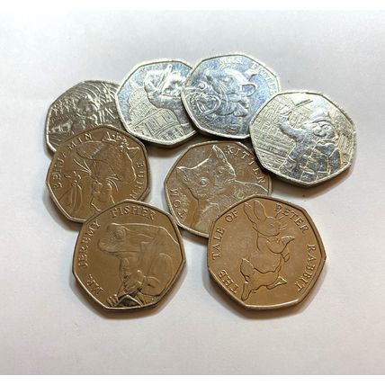 UK - Elizabeth II - Beatrix Potter & Paddington Bear - 50p Coins -Select choice