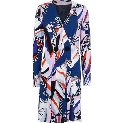 EMILIO PUCCI Montagne Print Wrap Midi Dress BNWT