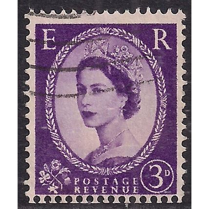 GB 1958 QE2 3d Lilac Wilding Wmk 179 SG 575 ( H1395 )