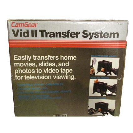 Jasco Video 2 Transfer System transfers Movies,Slides,and Photos to Video Tape o
