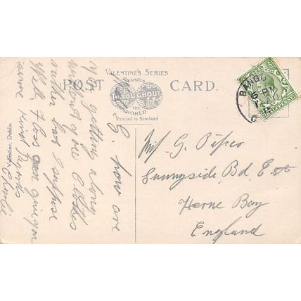 Royal Ulster Yacht Club, Bangor, Co Down : glossy printed postcard view pu