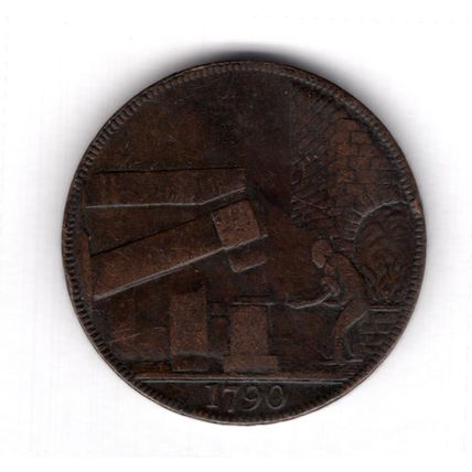 Great Britain. Wilkinson Halfpenny 1790. dy16285