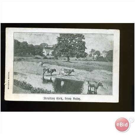 Ayrshire STRAITON Kirk Postcard by Watson