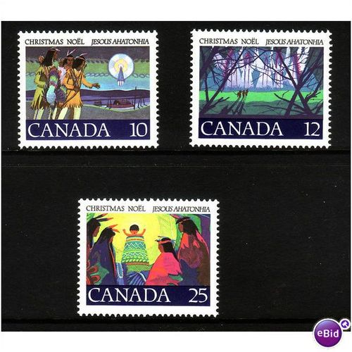CANADA 1977 CHRISTMAS SG 895/897 SET 3 VALS U/M MINT