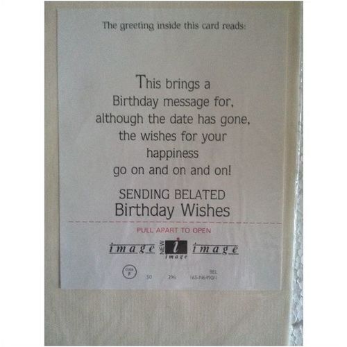 Belated Wishes #1