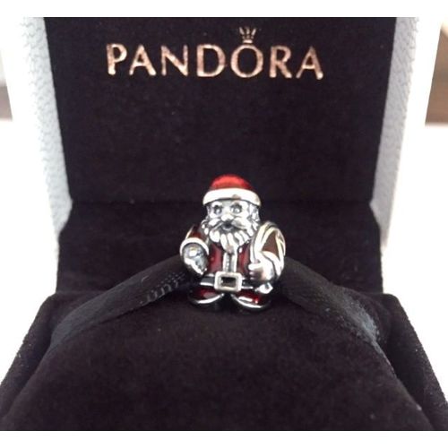 Genuine Pandora Christmas Santa Charm 791231ENMX