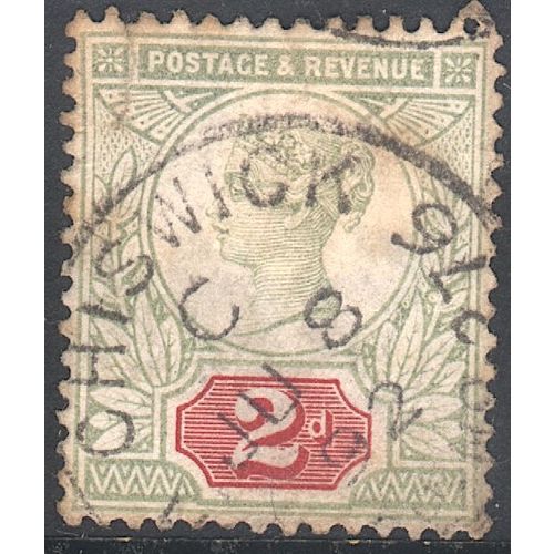 GB 1887 - SG200 - 2d green/red - used
