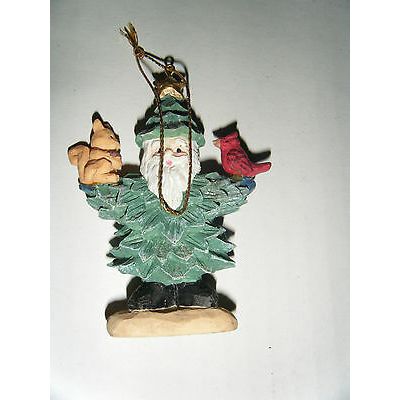 Christmas Tree Santa Holiday Ornament