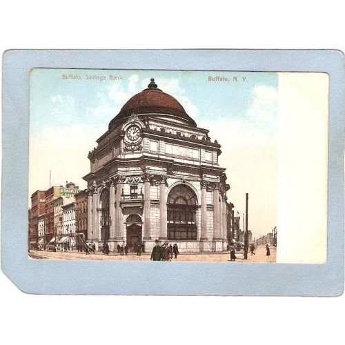 New York Buffalo Buffalo Savings Bank Street Scene Intersection ny_box4X1~2703