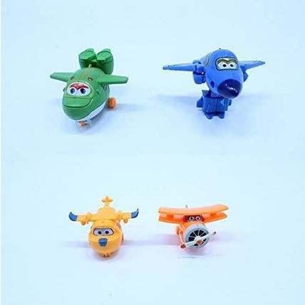 Cute 8pcs Super Wings With Movable Parts Cake Topper Disney Toy Play Figures - U