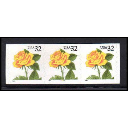 3054 32c Yellow Rose Very Fine MNH PNC 2222/3 PA3664