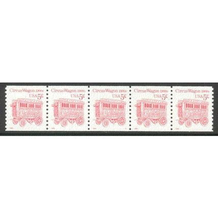 2452D 5c Circus Wagon Very Fine MNH LGG PNC S1/5 P0974
