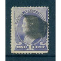 Used 212 1c Benjamin Franklin Average Plus M01352