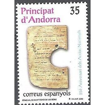 Andorra Español 2000 Michel 277 Neuf ** Cote (2008) 1.00 € 25 ans Archives