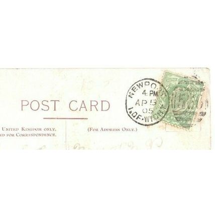 Postcard Painting "St Vincent Portsmouth"+ NEWPORT 560 Duplex Postmark 1904